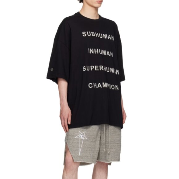 BNWT SS25 RICK OWENS x CHAMPION TOMMY T TSHIRT L - Picture 13 of 13